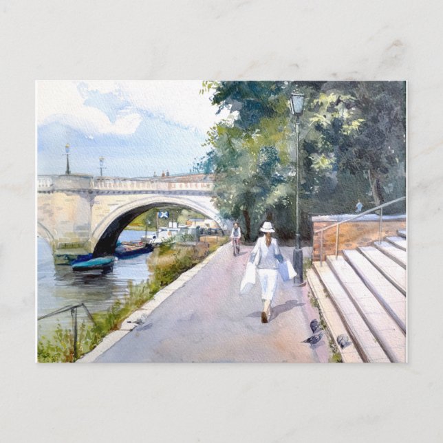 Cartão postal Richmond-on-Thames de Londres (Frente)