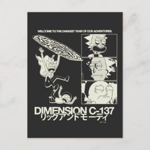 Cartão Postal RICK AND MORTY™ Dimensão C-137