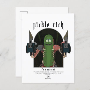 Cartão Postal Rick de picles - Eu sou um Cientista e cito o gráf