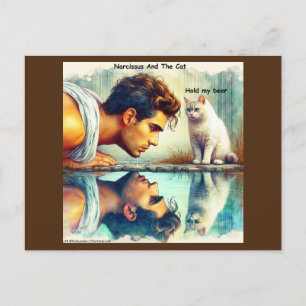Cartão Postal Rick London Narciso & O Gato Divertido