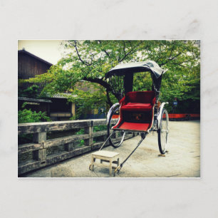 Cartão Postal Rickshaw japonês