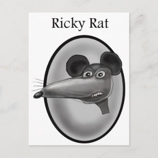 Cartão Postal Ricky Rat Cartoon