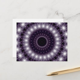 Cartão Postal Rico Delicar Lace redondo preto e branco