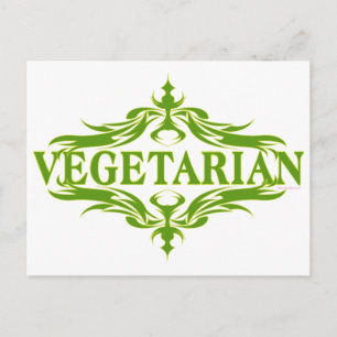 Cartão Postal Rico Em Verde - Vegetariano