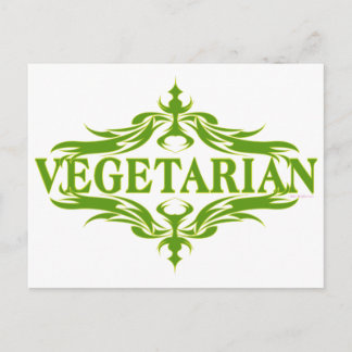 Cartão Postal Rico Em Verde - Vegetariano