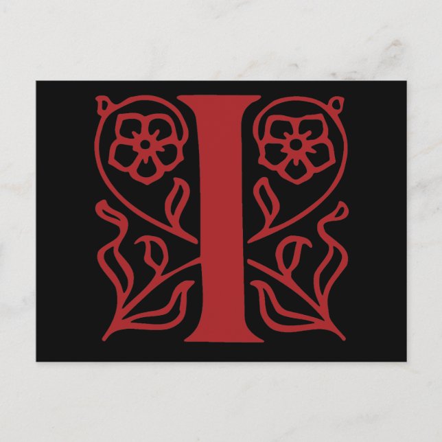 Cartão Postal Rico - Letra I (Frente)