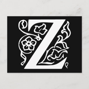 Cartão Postal Rico - Letra Z
