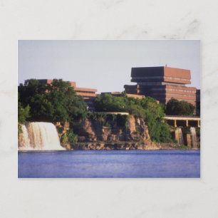 Cartão Postal Rideau Falls and Pearson Building, Ottawa, Ontário