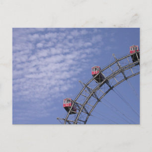 Cartão Postal Riesenrad Em Prater Viena, Áustria