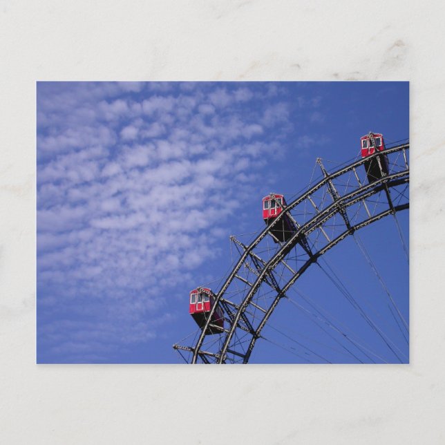 Cartão Postal Riesenrad Viena Áustria (Frente)