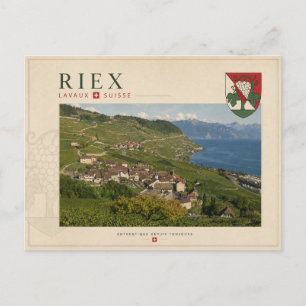 Cartão Postal Riex, Lavaux - Suíça