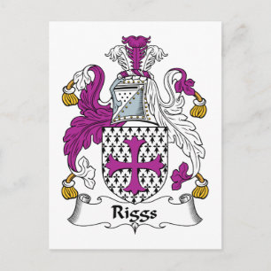Cartão Postal Riggs Family Crest