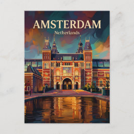 Cartão Postal Rijksmuseum Países Baixos