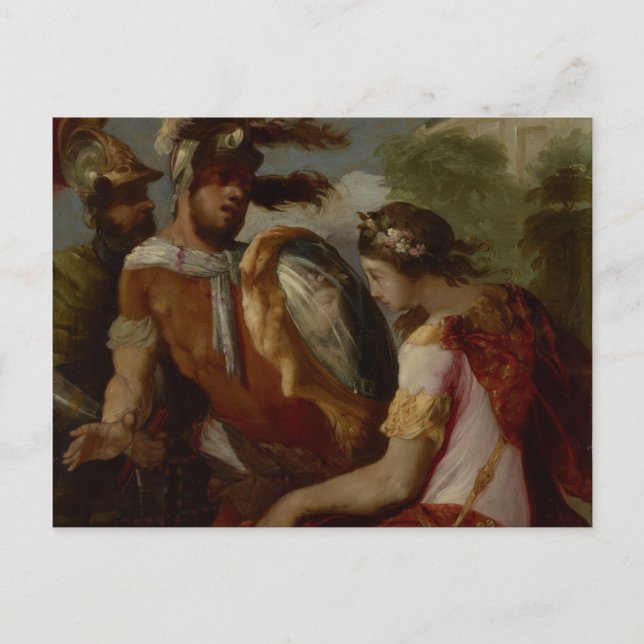 Cartão Postal Rinaldo e o Mirror-Shield, c.1650-55 (Frente)