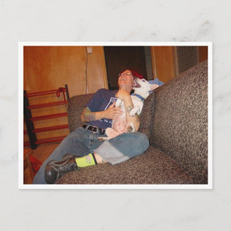 Cartão Postal Rindo com o melhor amigo