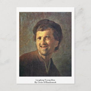 Cartão Postal Rindo De Jovem Por Círculo De Rembrandt