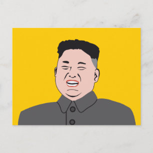 Cartão Postal Rindo de Kim Jon-un