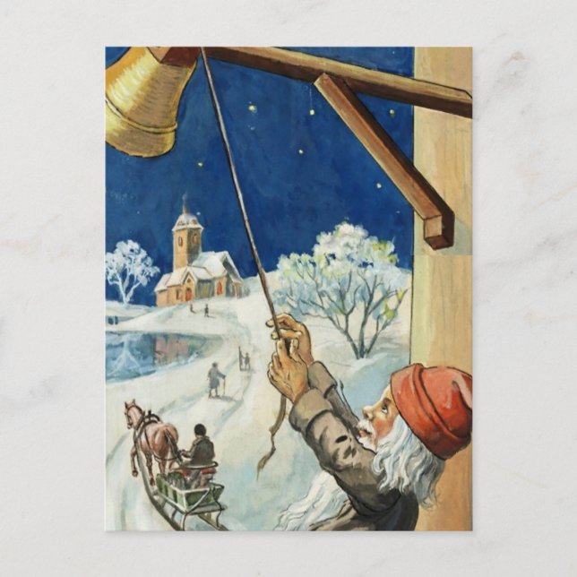 Cartão Postal "Ringing the Bell" por Jenny Nystrom (Frente)