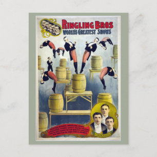 Cartão Postal Ringling Bros Vintage Circus