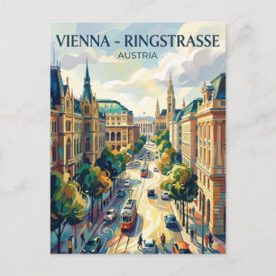 Cartão Postal Ringstrasse de Viena Áustria