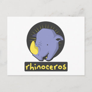 Cartão Postal rinoceronte