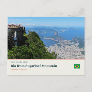 Cartão Postal Rio a partir do Pão de Açúcar