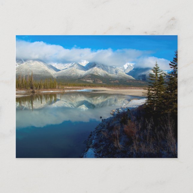 Cartão Postal Rio Athabasca, Jasper National Park, Alberta (Frente)