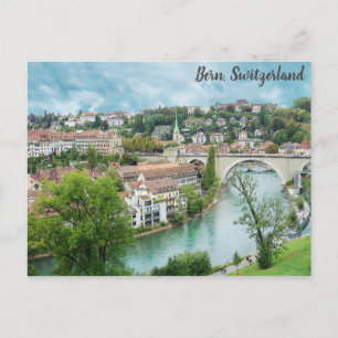 Cartão Postal Rio Bern Suiça, Viagem do Rio Aare