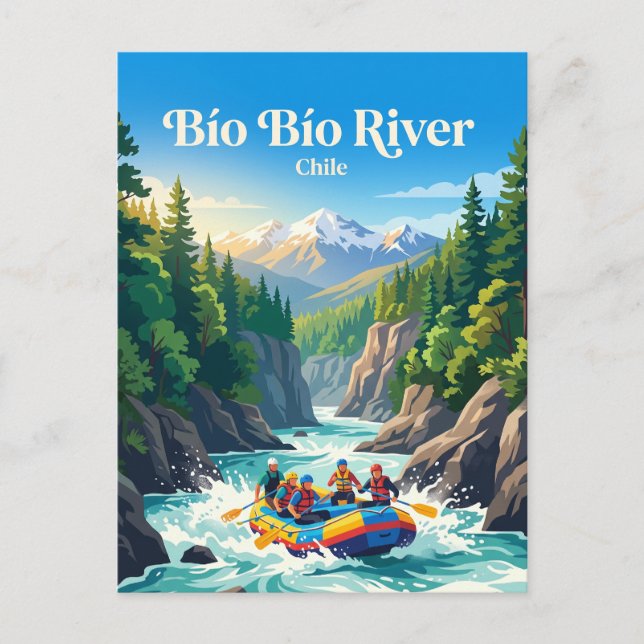 Cartão Postal Rio Bío Bío Chile (Frente)