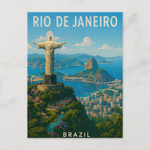 Cartão Postal Rio Brasil Montanha do Pão de Açúcar Praia Vistas