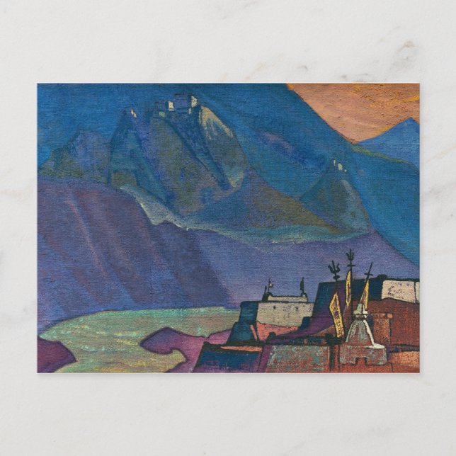 Cartão Postal Rio Chandra, 1932, por Nicholas Roerich (Frente)