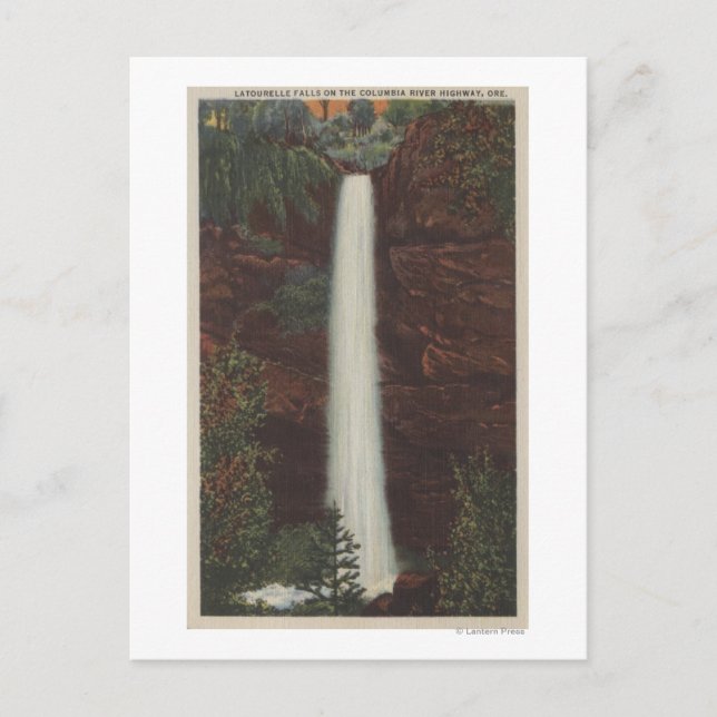 Cartão Postal Rio Colúmbia, OU - Latourelle Cai Ver #1 (Frente)