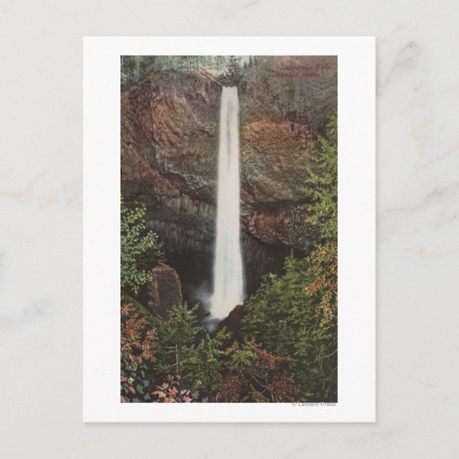 Cartão Postal Rio Colúmbia, OU - Latourelle Cai Ver #2 (Frente)