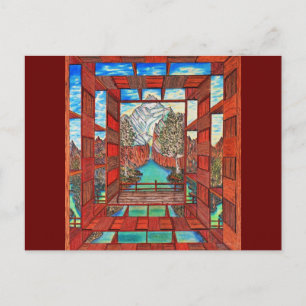 Cartão Postal Rio da linha de cicatrização