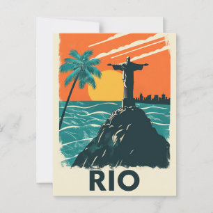 Cartão Postal Rio de Janeiro Brasil Cristo cartão-postal do Rede