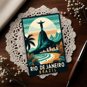 Cartão Postal Rio de Janeiro Brasil Viagem Antiga