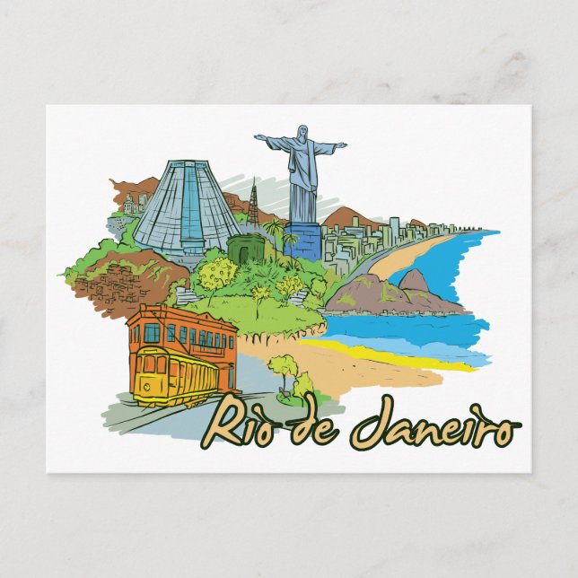 Cartão Postal Rio de Janeiro, Cidade Familiar do Mundo (Frente)