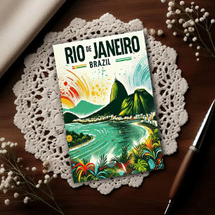 Cartão Postal Rio de Janeiro: Cores Vibrantes do Brasil