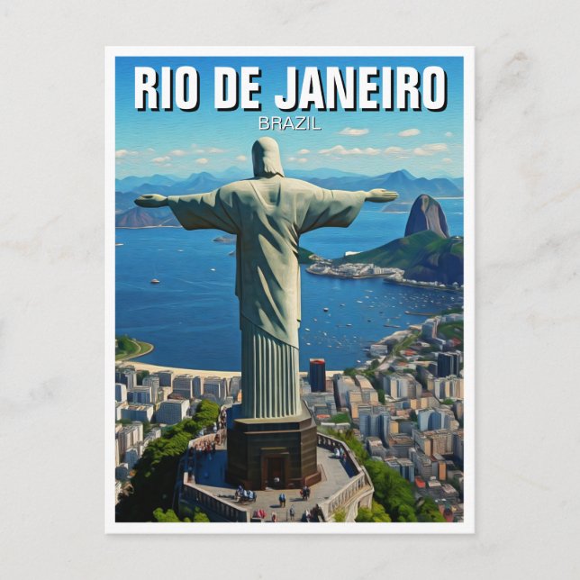 Cartão Postal Rio de Janeiro Cristo Redenador (Frente)