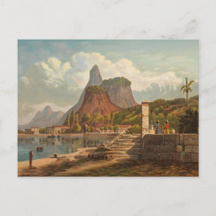 Cartão Postal Rio de Janeiro, Mont Corcovado e Baía de Botafago