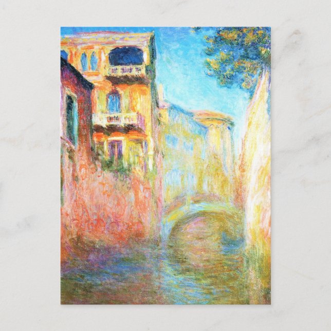 Cartão Postal Rio della Salute Claude Monet (Frente)