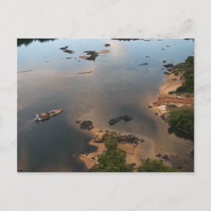 Cartão Postal Rio Essequibo, o rio mais longo da Guiana, e 2