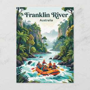 Cartão Postal Rio Franklin Tasmânia, Austrália