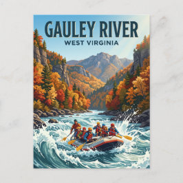 Cartão Postal Rio Gauley Virgínia Ocidental