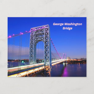 Cartão Postal Rio George Washington Bridge Hudson