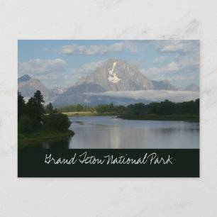 Cartão Postal Rio Jackson Hole no Parque Nacional Grand Teton