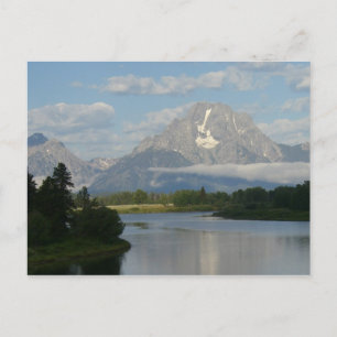 Cartão Postal Rio Jackson Hole no Parque Nacional Grand Teton