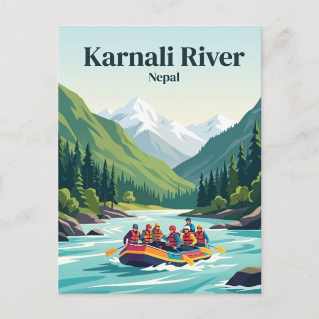 Cartão Postal Rio Karnali Nepal (Frente)