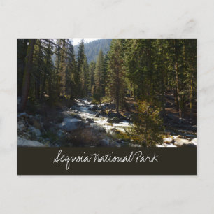Cartão Postal Rio Kaweah no Parque Nacional de Sequoia