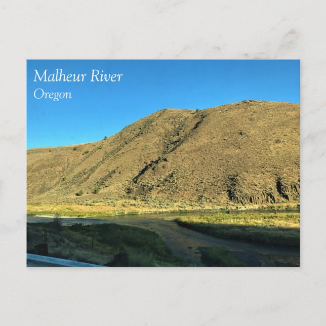 Cartão Postal Rio Malheur, Oregon (Frente)